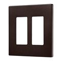Eaton Pjs262rb-sp-l Designer 2-gang Screwless Wallplate Oil Rubbed Bronze 