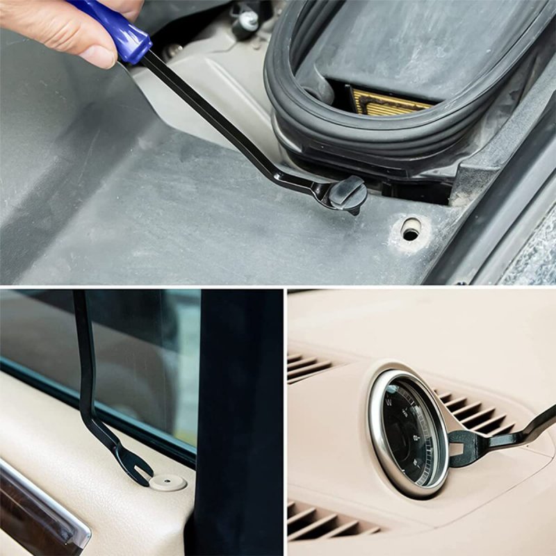 Trim Removal Tool For Auto 5 Pcs Car Pry Kit Clip Fastener Remover Set Panel Door Window Plastic Installer Vehicle Dashboard