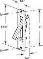 Pocket Door Mortise Pull