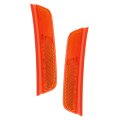 Front Side Marker Light Pair For 2022 2024 Jeep Grand Cherokee Amber Lens With Bulbs Capa Certified Replaces Ch2550138 