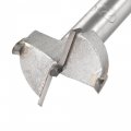 Forstner Wood Boring Drill Bit 27mm Dia Hole Saw Carbide Alloy Steel Tip Round Shank Cutting For Hinge Plywood Tool