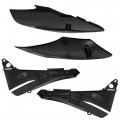 Ecotric Plastic Kit Bodywork Compatible With 2002-2007 Honda Cr125r Cr250r Fairing Set Black
