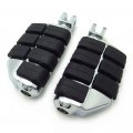 Httmt Mt216-046 Pa007 Chrome Dually Footpegs Compatible With 1999-2015 Suzuk Hayabusa Gsx 1300r Front