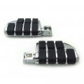 Httmt Mt216-046 Pa007 Chrome Dually Footpegs Compatible With 1999-2015 Suzuk Hayabusa Gsx 1300r Front