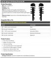 Front Air Spring To Coil Conversion 2 Piece Kit Compatible With 1995-2002 Lincoln Continental