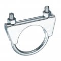 Uxcell Muffler U-bolt Clamps For 50mm 2 Diameter Exhaust Tail Pipe 2pcs U Clamp Saddle Type
