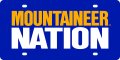West Virginia University Nation Sd Deluxe Laser Cut License Plate Tag Acrylic 6x12 In Team Color 