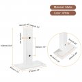 Uxcell Floating Shelf Brackets 4pcs 4 100mm Industrial Metal For Shelves Wall Mounted Supports White