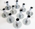 Golden Valley Tools Tarps 10pc 3 4 Short Foot Pad Canopy Fitting Batting Cage Ground Plate Fpa Fits Emt Pipe That Has An Outer 