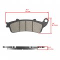 Caltric Front Brake Pads Compatible With Honda 06455-mct-006 06455-mct-016 06455-mct-026