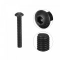 Uxcell M5x35mm Hex Socket Button Head Cap Bolts Screws Alloy Steel 50pcs