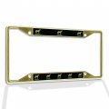 Metal Insert License Plate Frame Palomino Horse Weatherproof Car Accessories Gold 4 Holes Solid 