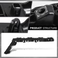 Rear Bumper Retainer Bracket Set For Toyota Corolla 2020-2022 5257602180 5257502180 To1142132 To1143132 Black