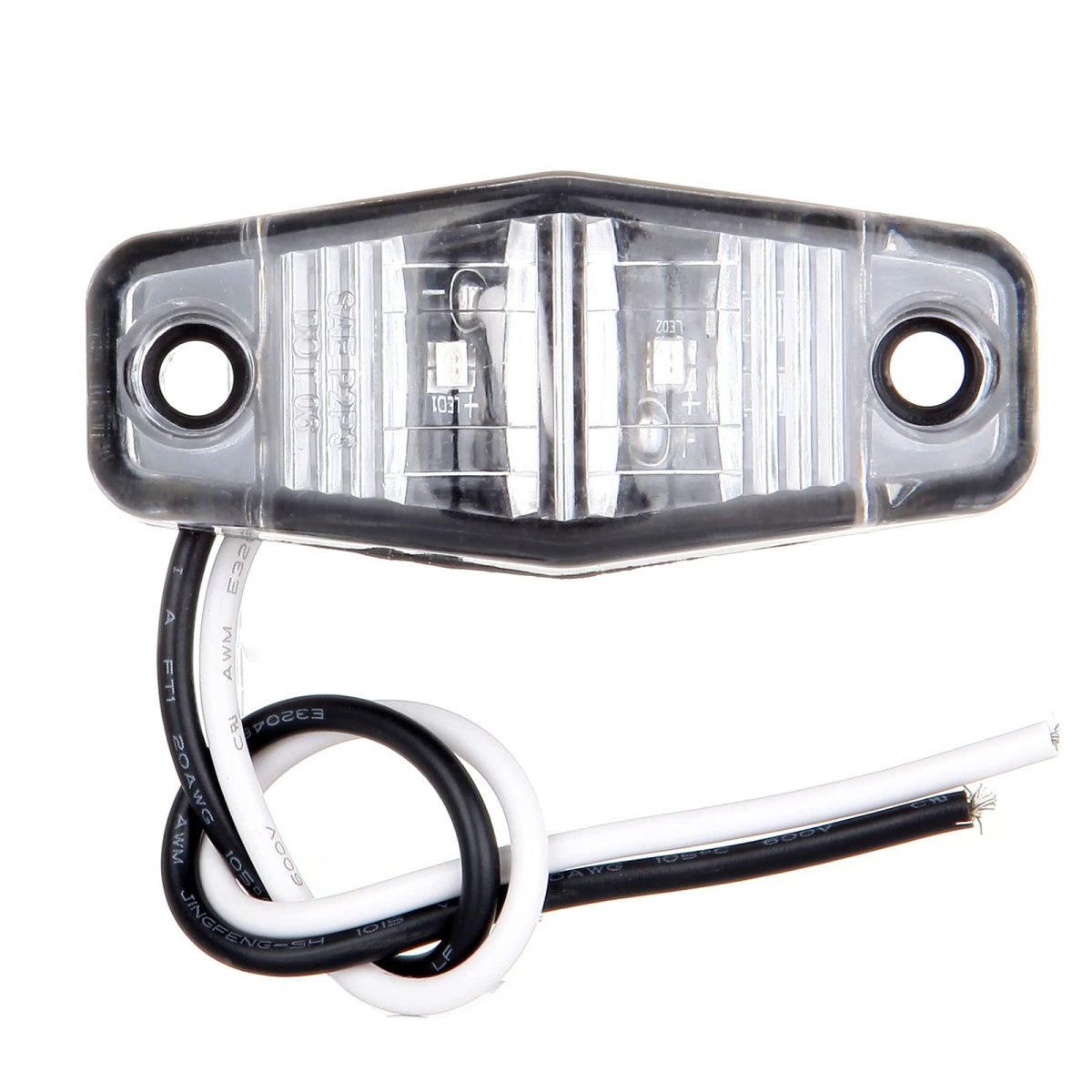 10 Pack Side Marker Trailer Lights Clear Lens Amber Light Waterproof Clearance For Truck Rv Atv And Heavy Duty Vehicle Surface