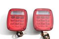 Led Universal Stud-mount Combination Tail Lights Red License Illuminator On Left Truck Trailer Rv Kl-25104 25104l 1 Pair For 