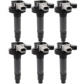 Set Of 6 Coil Packs For 2010-2012d Taurus 3 5l V6 2010-20 Lincoln Mks 3 Replacement For Uf612 Dg524 2-pins Ignition Ciolsi 