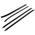 4pcs Outer Front Window Glass Seals Door Belt Weather Strip Replacement For Toyota Hilux Cab 2005-2015 Black 
