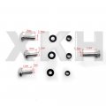 Xkh- Motorcycle Silver Normal Fairing Bolts Compatible With 2003 2004 Suzuki Gsxr1000 Gsx-r 1000 B075dqxxq8
