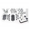 Xkh- Motorcycle Silver Normal Fairing Bolts Compatible With 2003 2004 Suzuki Gsxr1000 Gsx-r 1000 B075dqxxq8