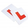 Winomo 2pcs Magnetic Learner Plates Motorcycle Car Sticker L Driver 