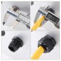Uxcell 15pcs Pg13 5 Cable Gland Waterproof Plastic Joint Adjustable Locknut Black For 6mm-11mm Dia Wire