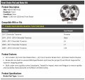Front Ceramic Brake Pad And Disc Rotor Kit Compatible With 2009-2017 Chevy Traverse