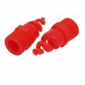 Uxcell 3 4bsp Male Thread Pp Spiral Cone Atomized Nozzle Industrial Spray Red 10pcs