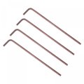 3mm Ball End Hex Key Wrench L Shaped Long Arm S2 Steel Repairing Tool Metric 4 Pcs 
