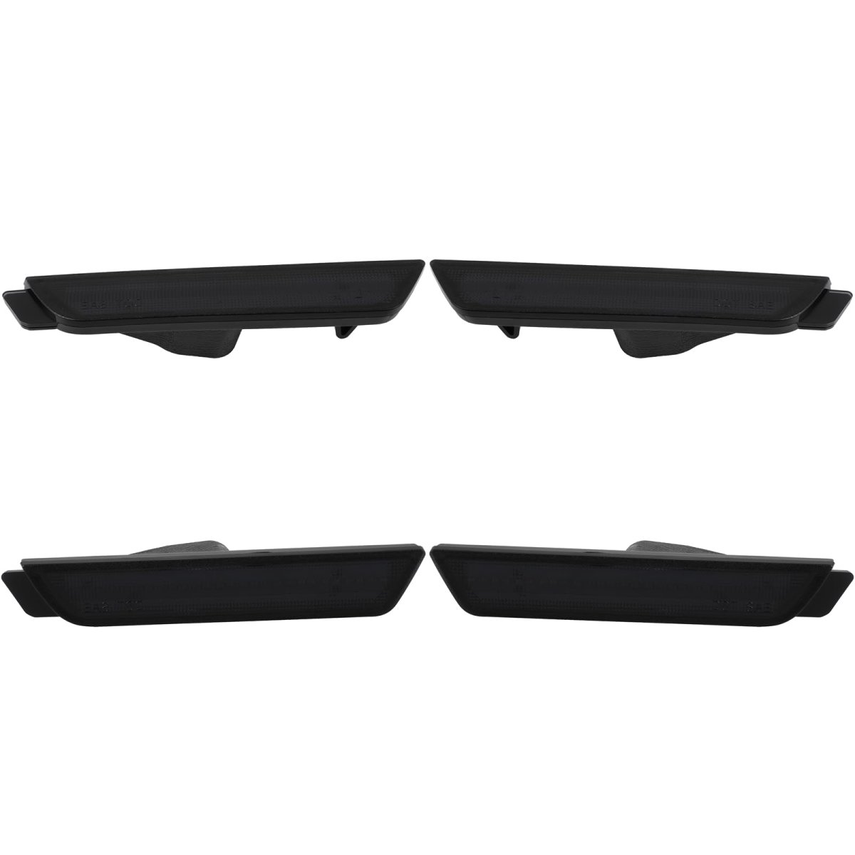 Led Side Marker Lights For 2010 2015 Chevy Aro Smoked Red Yellow Clearance Light 4 Piece Set