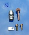 Gm Turbo 350 Th350 Muncie Powerglide Transmission Speedometer Gear 18 Teeth Brown Speedo W Bullet Clamp Bolts