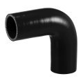 1 Pcs 38mm 50 Id 90mm 3 54 Length 90 Degrees Black Car Silicone Hose Coolant Universal 