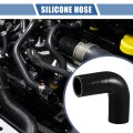 1 Pcs 38mm 50 Id 90mm 3 54 Length 90 Degrees Black Car Silicone Hose Coolant Universal