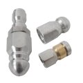 Pointed Jetter Nozzle With Button Nose Rotating Flat Jetting For Pressure Washer Up To 5000 Psi Withstand The Hot Water 