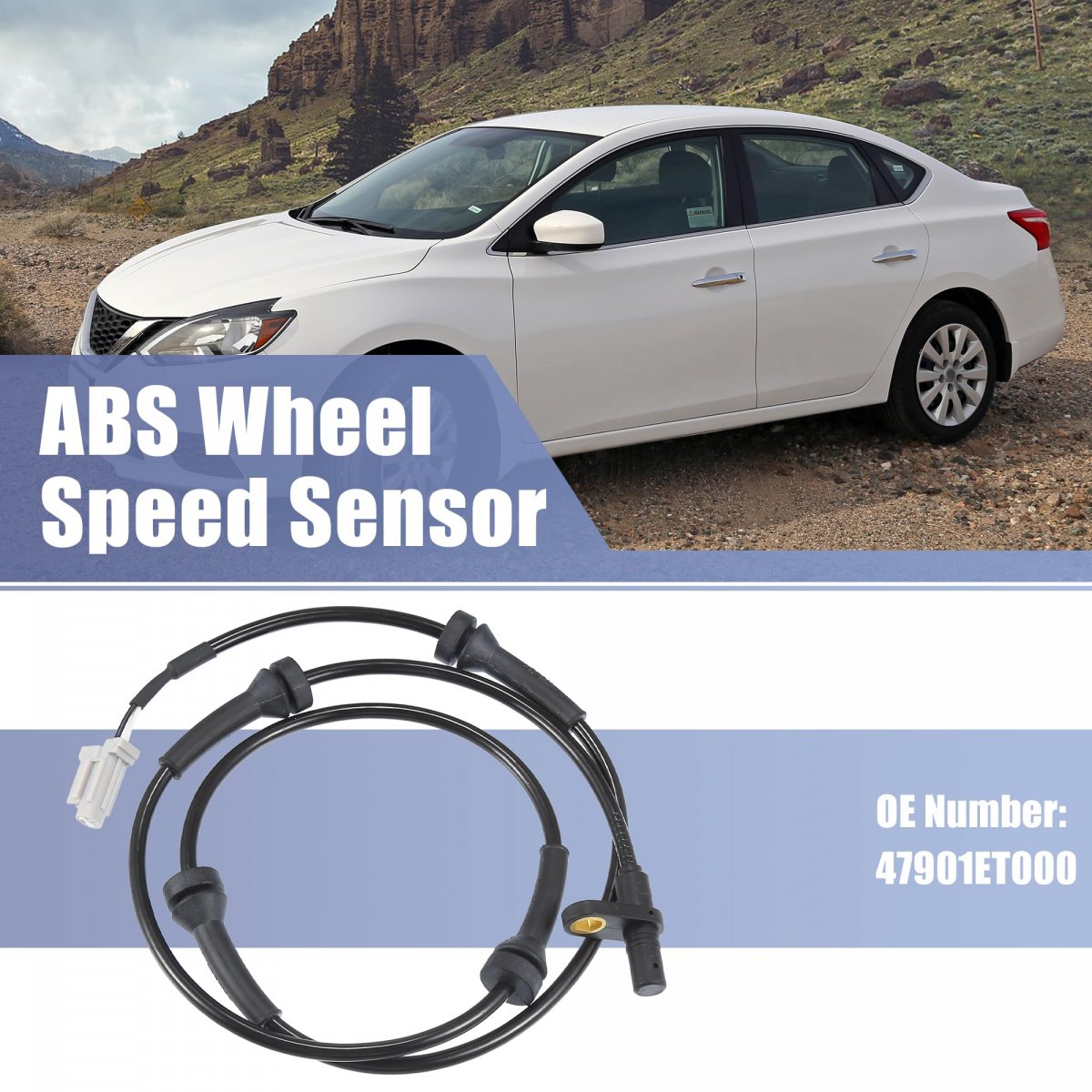Rear Left Car Abs Sensor Wheel Speed No 47901et000 Fit For Nissan Sentra 2 0l 2004-2012