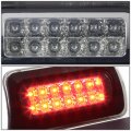 Auto Dynasty Dual Row Led Smoked 3rd Third Rear Tail Brake Light Lamp Compatible With Chevy S10 Gmc Sonoma Standard Cab 94-03