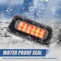 Auto Dynasty Dual Row Led Smoked 3rd Third Rear Tail Brake Light Lamp Compatible With Chevy S10 Gmc Sonoma Standard Cab 94-03