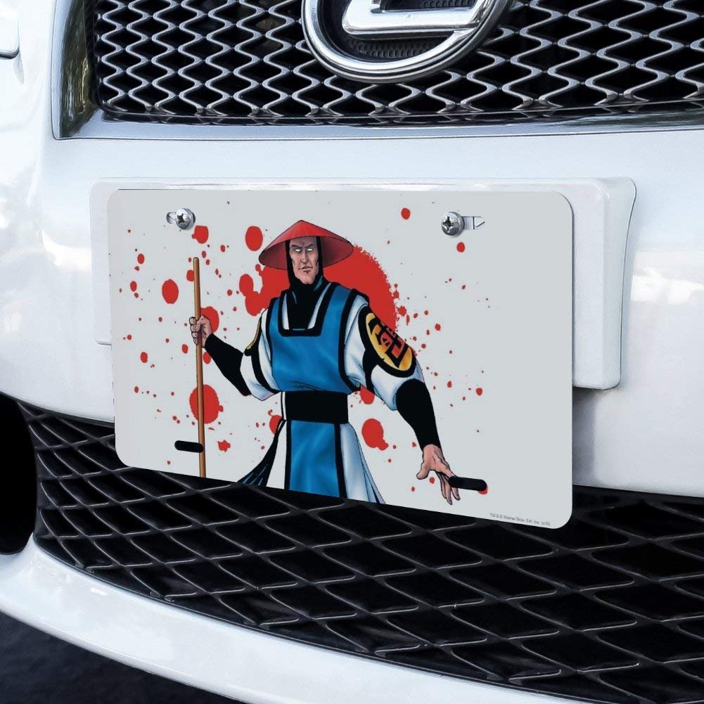 Mortal Kombat Klassic Raiden Character Metal Vanity License Plate Uv And Water Resistant Aluminum Novelty Tag 6 In X 12 Multi