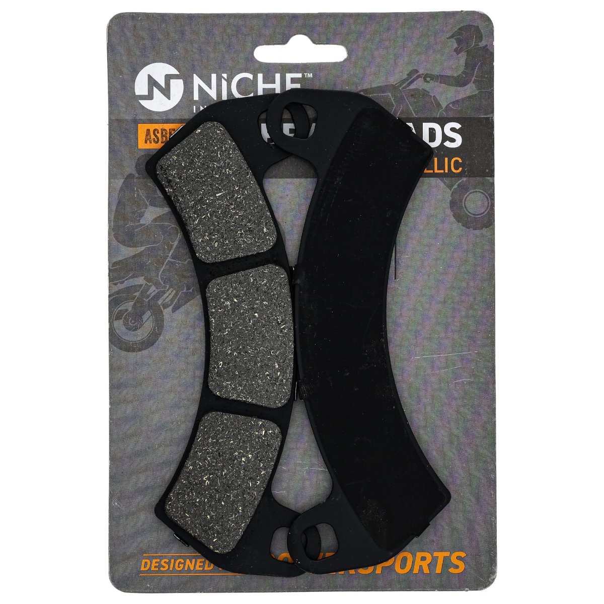 Niche Front Brake Pad Set For Polaris Semi-metallic