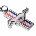 Ipick Image For Ford Mustang Tri-bar Full-color Die-cut Metal Key Chain Key-charm Keychain
