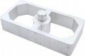 Allstar Performance All56130 2 Wide X 5 Long 1 00 High 9 16 Pin Diameter Extruded Aluminum Lowering Block 