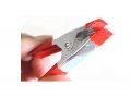 2 In Mini Clips Metal Spring Clamps 10 Piece Set Red Metallic Protective Vinyl Tips Extra Strong Action For Tarps And Hardware