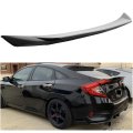 Rear Trunk Spoiler Wing For Honda Civic 2016 2021 Glossy Black Abs Material Adjustable Aerodynamic Design Improved Stability 