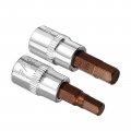 Uxcell 1 4-inch Drive 5mm 6mm Hex Bit Socket S2 Steel 4pcs