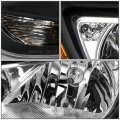 Auto Dynasty Black Housing Amber Corner Headlight Head Lamps Tool Kit Compatible With Ford Focus 12-14
