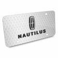 Ipick Image For Lincoln Nautilus 3d Logo On Front Grill Pattern 12 X6 Brushed Aluminum License Plate