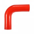 X Autohaux 48mm 1 89 Id 90 Degree Elbow Silicone Reducer Hose Pipe Bend Turbo Water Intercooler Red