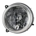 Headlight Assembly For Jeep Liberty 2002 2003 Driver Side Clear Polycarbonate Lens With Bulbs Composite Type Replacement 