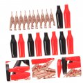 Angoily 10pcs Electric Clamp Metal Battery Folder Alligator Clamps Clip Spring Battery Stainless Steel Toothless Crafts Copper