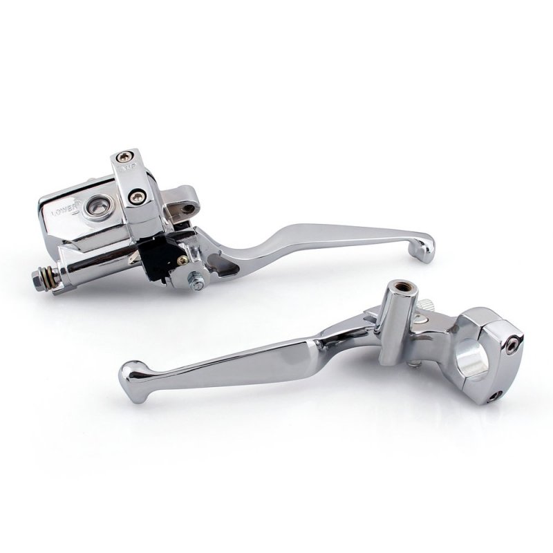 Mad Hornets 1 Skull Reservoir Brake Clutch Levers For Kawasaki Vulcan 800 1500 1600 2000 C