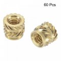 Uxcell Knurled Insert Nuts M2 X 3mm L 3 5mm Od Female Thread Brass Assortment Kit 60 Pcs